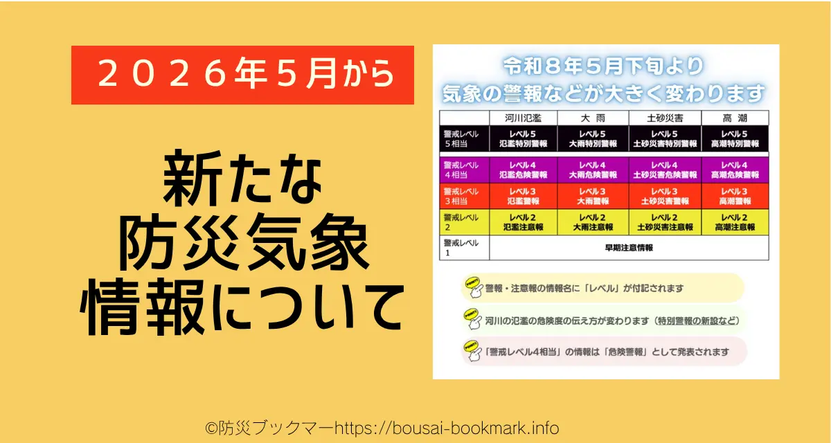 新しい警報令和８年から
