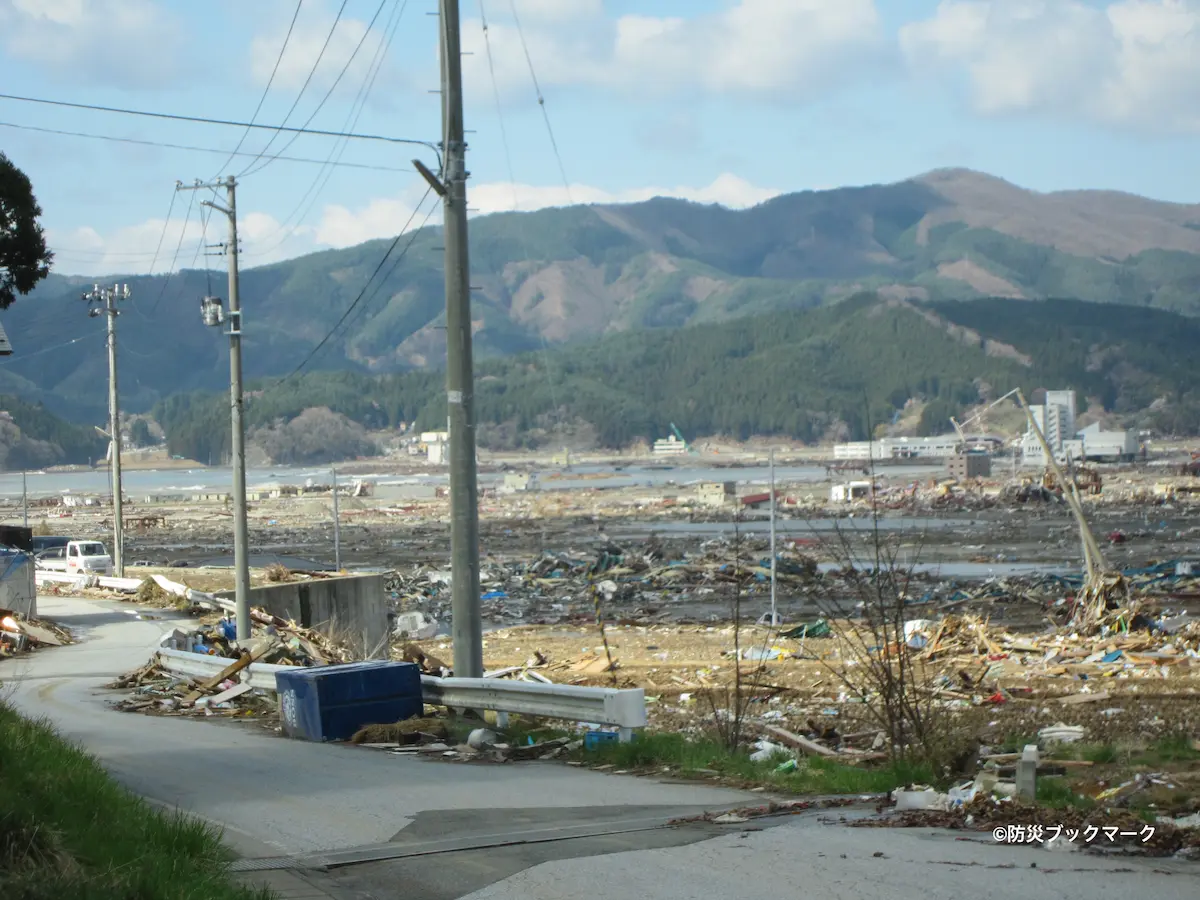 東日本大震災の救援活動で陸前高田市へ向かった